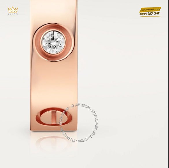 Kỳ Lân Luxury nha n 3 Nhẫn Cartier vàng 18k điểm kim cương