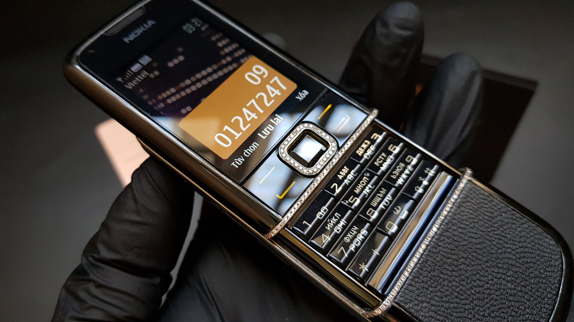 Kỳ Lân Luxury nokia 8800 arte sapphire dinh kim cuong 14 Nokia 8800 Arte Sapphire đính kim cương