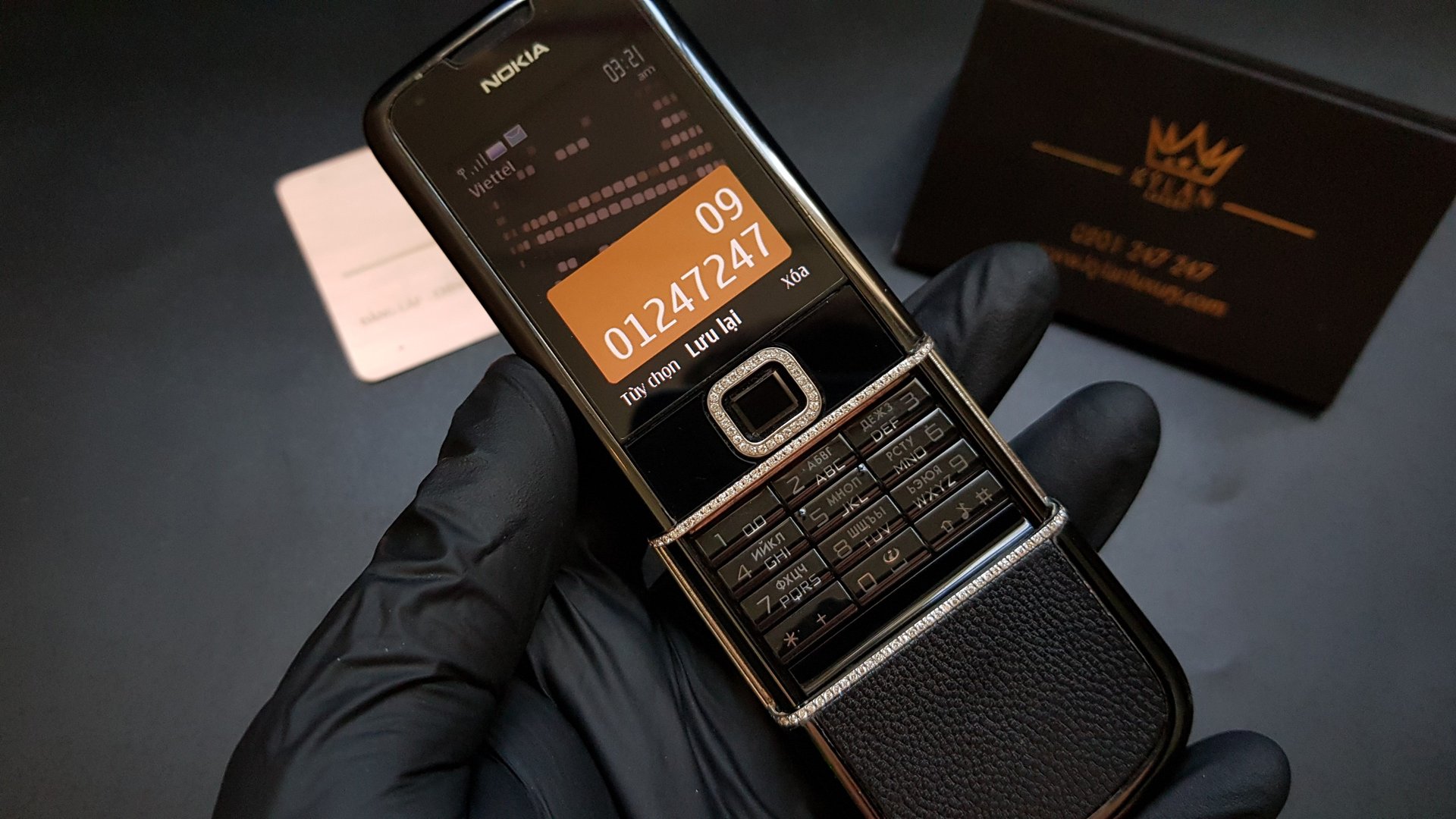 Kỳ Lân Luxury nokia 8800 arte sapphire dinh kim cuong 30 Nokia 8800 Arte Sapphire đính kim cương