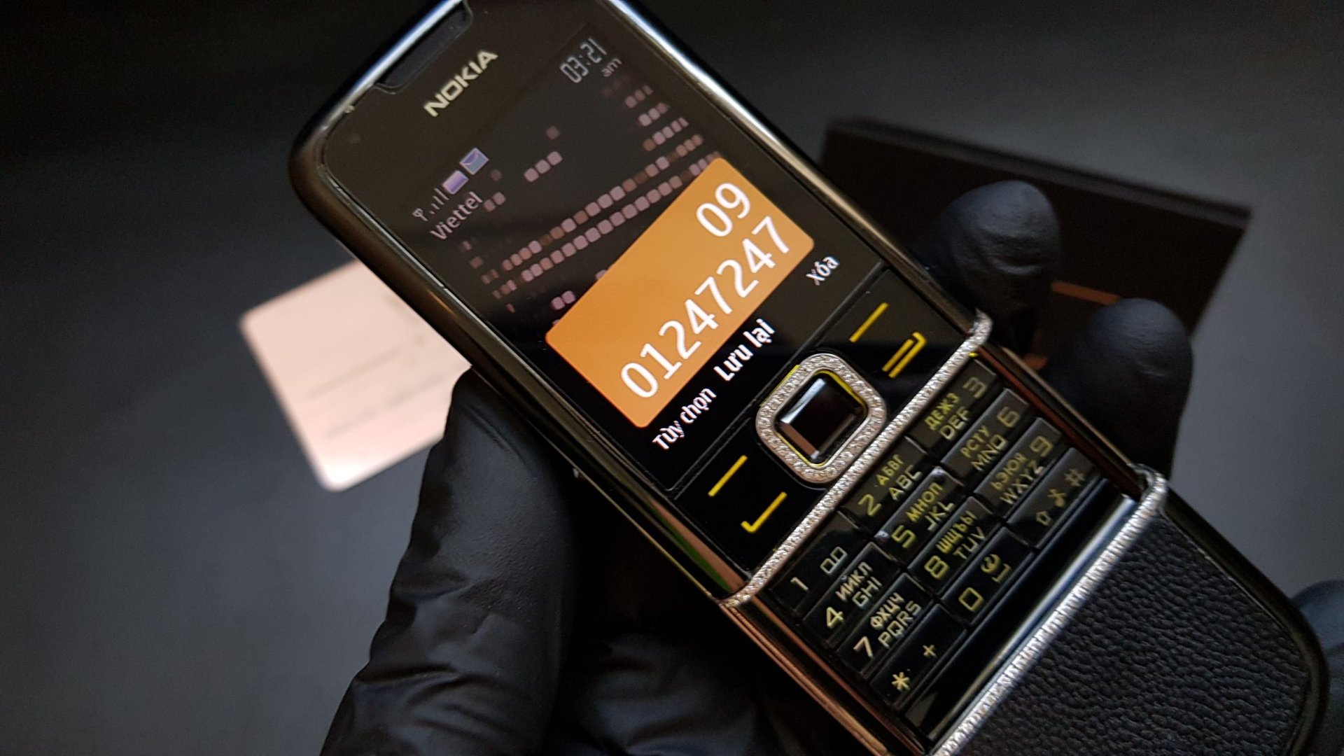 Kỳ Lân Luxury nokia 8800 arte sapphire dinh kim cuong 4 Nokia 8800 Arte Sapphire đính kim cương