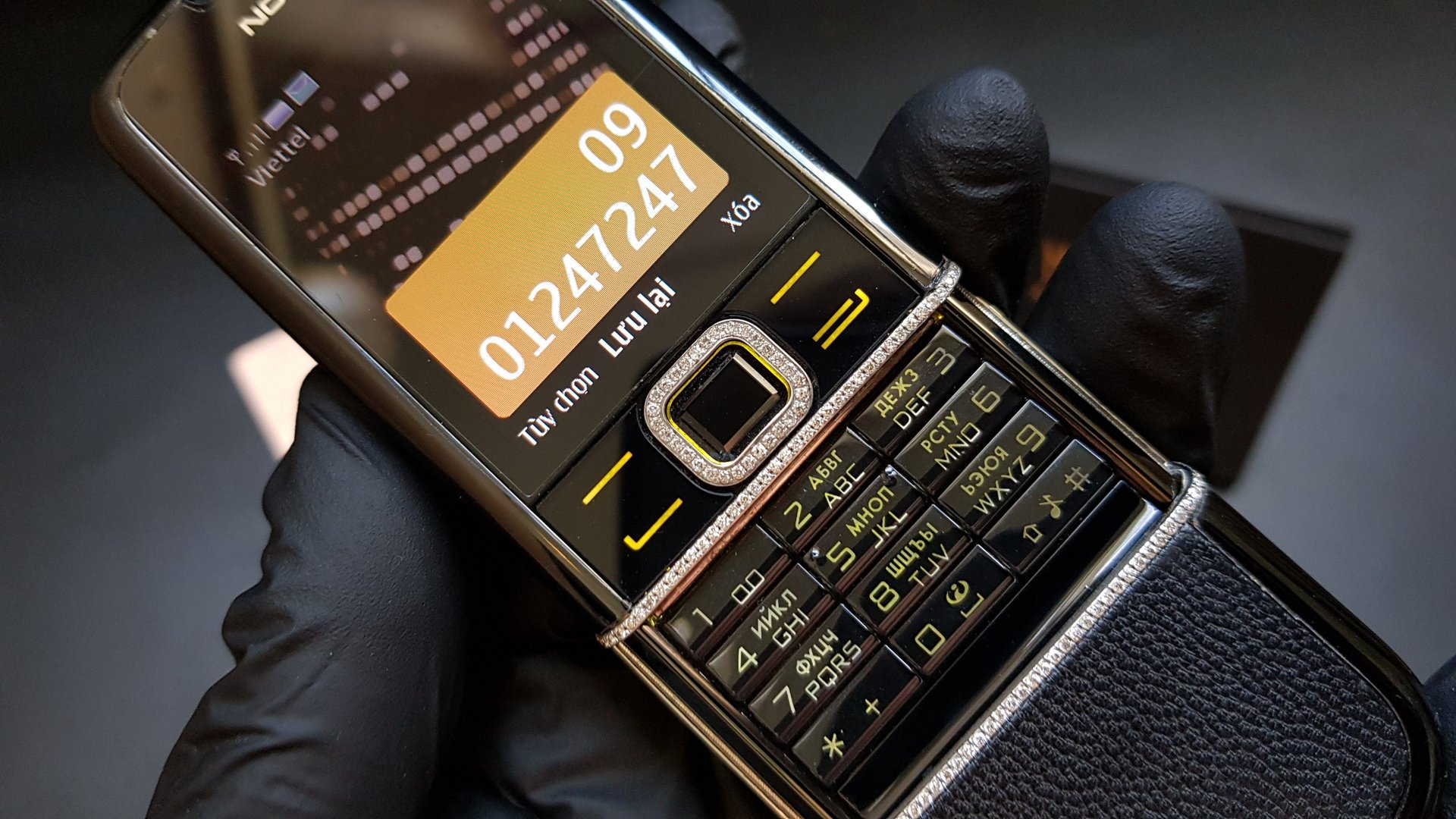 Kỳ Lân Luxury nokia 8800 arte sapphire dinh kim cuong 9 Nokia 8800 Arte Sapphire đính kim cương