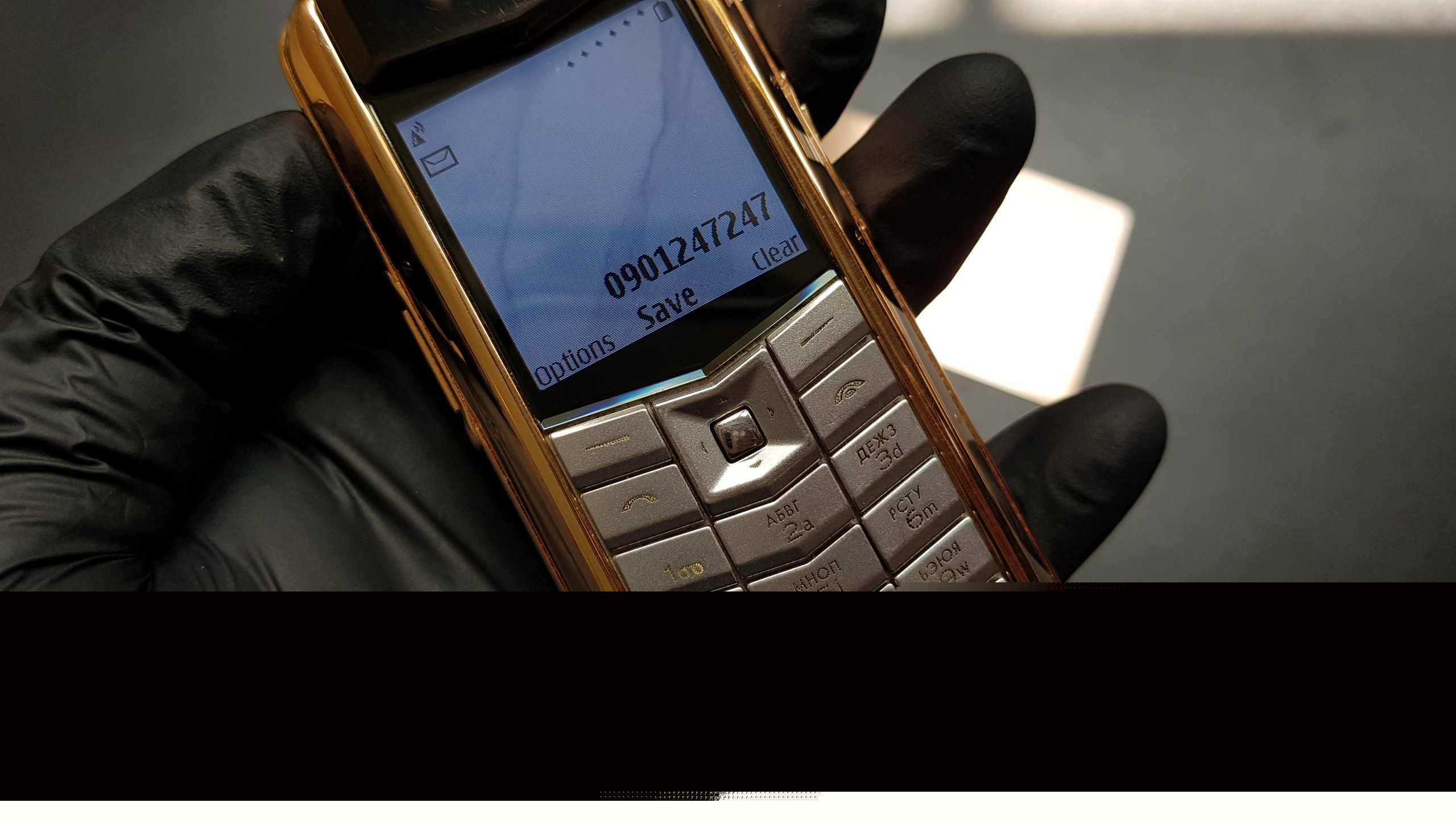 Kỳ Lân Luxury vertu constellation boc da nau 21 Vertu Constellation bọc vàng da nâu