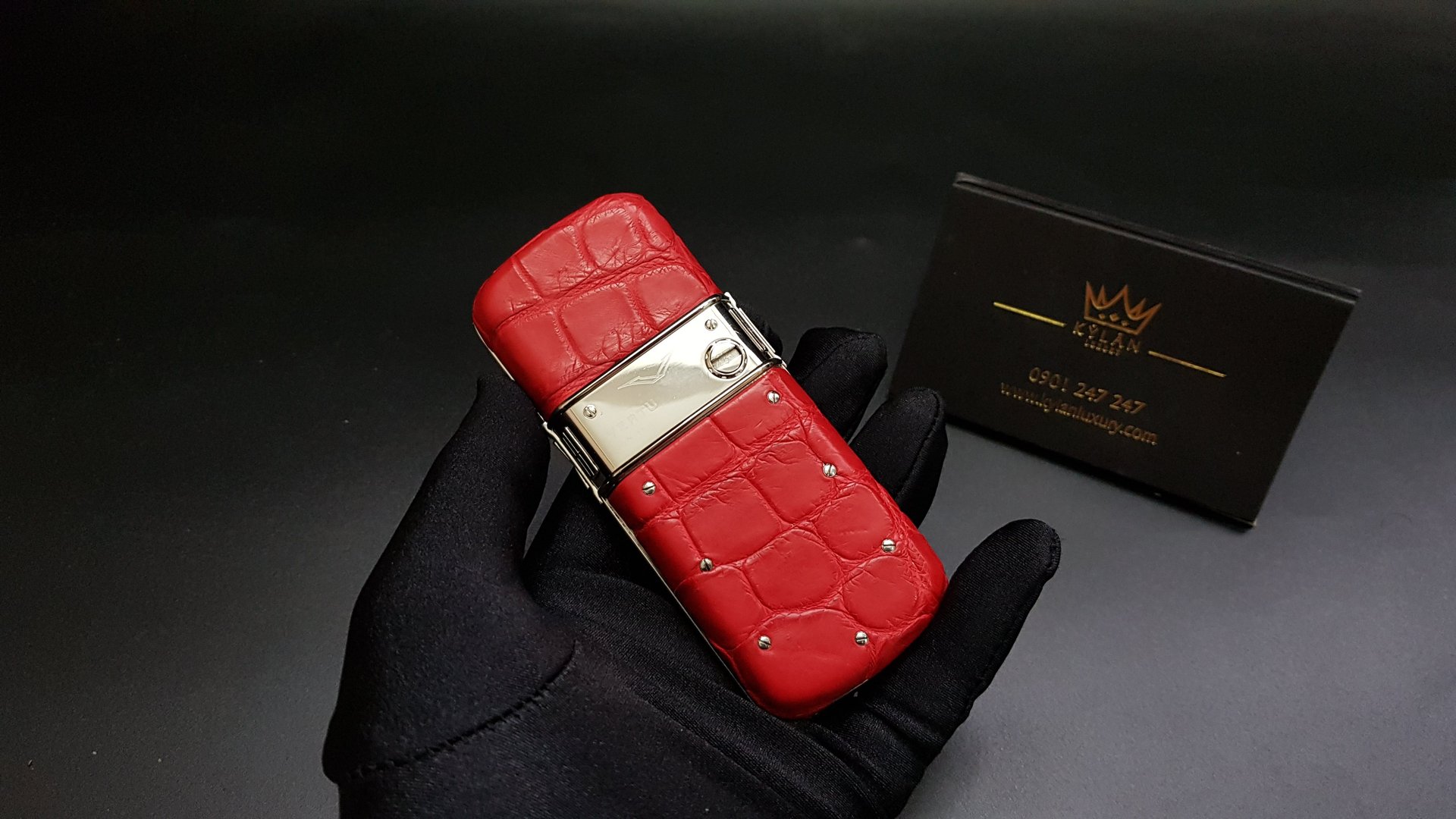 Kỳ Lân Luxury vertu constellation da do 26 Vertu Constellation da đỏ đẹp 99%
