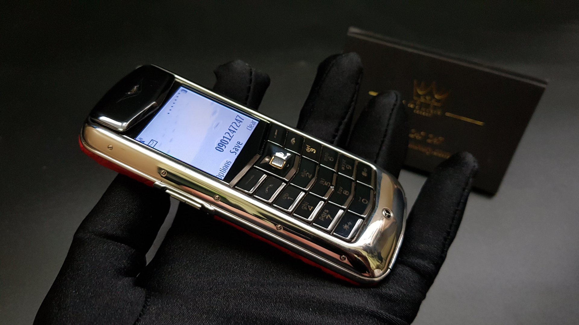 Kỳ Lân Luxury vertu constellation da do 4 Vertu Constellation da đỏ đẹp 99%