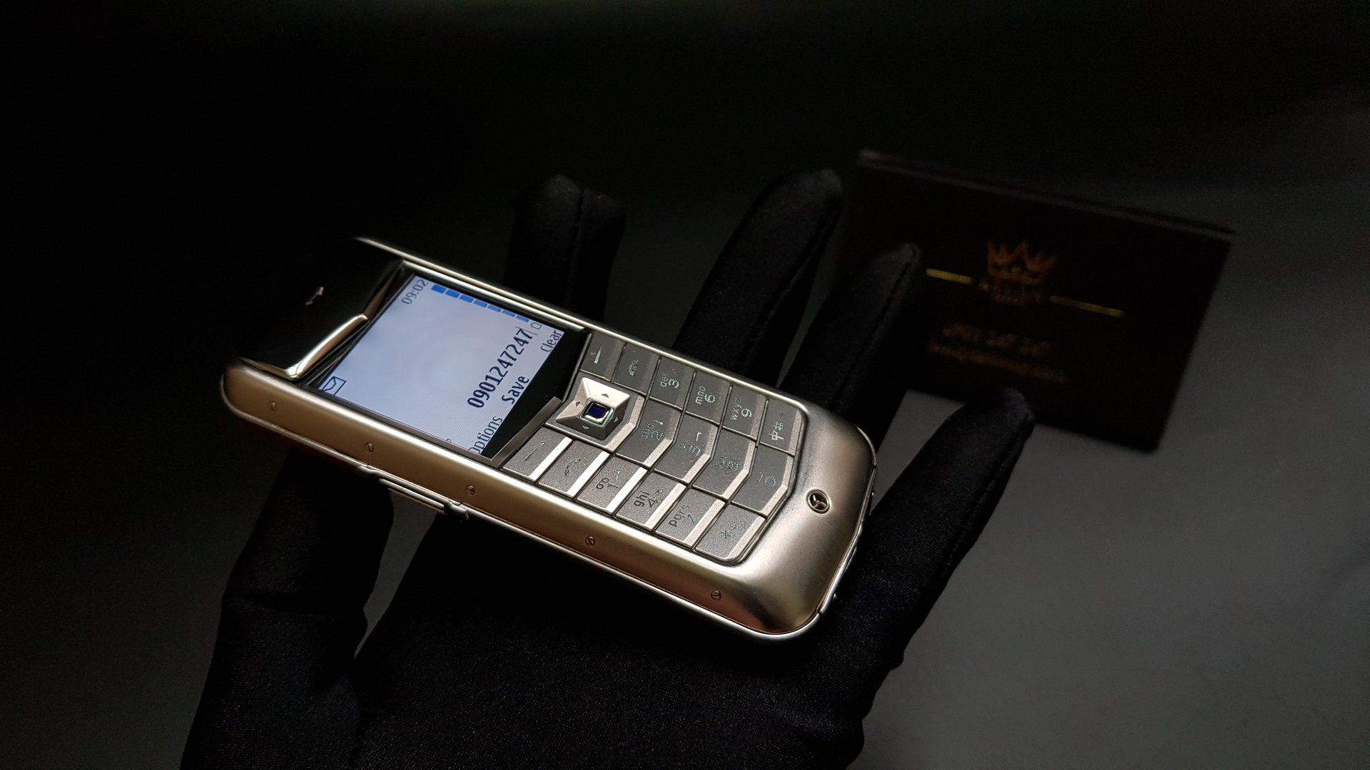 Kỳ Lân Luxury vertu constellation da nau 12 Vertu Constellation bọc da Nâu