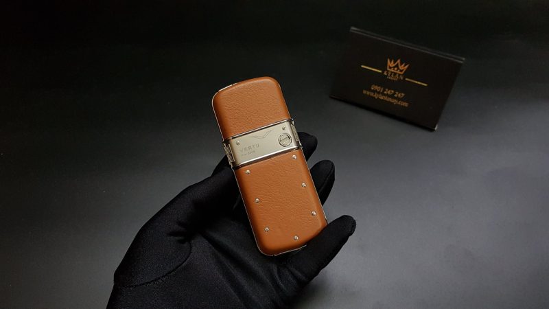Vertu Constellation bọc da Nâu