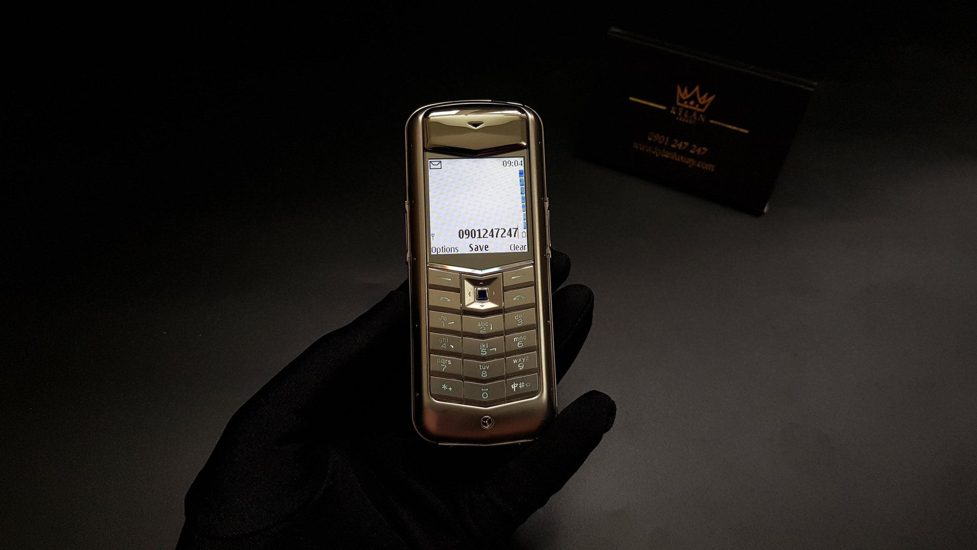 Kỳ Lân Luxury vertu constellation da nau 23 Vertu Constellation bọc da Nâu