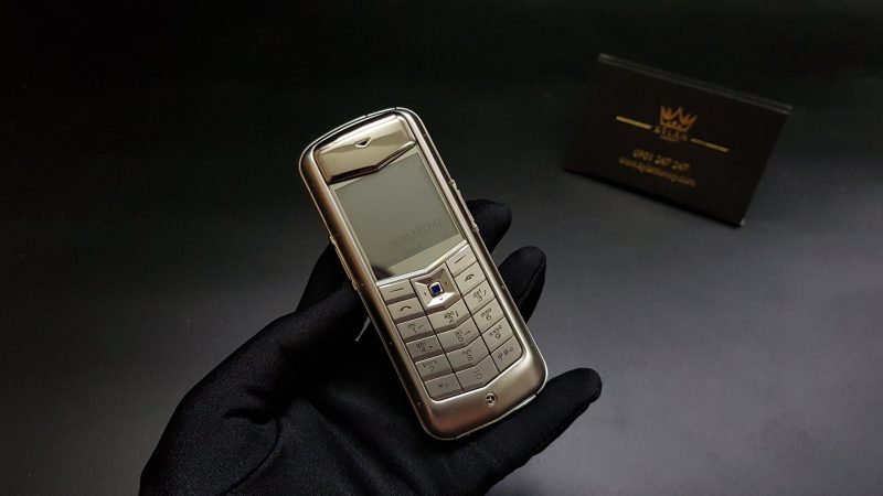 Vertu Constellation bọc da Nâu