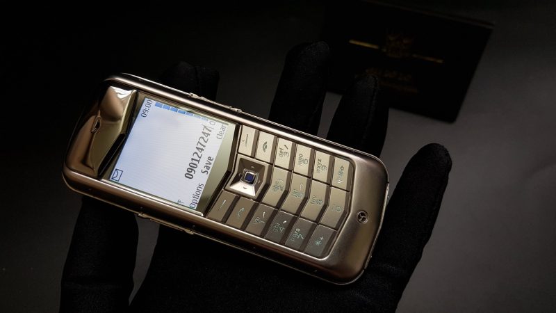 Vertu Constellation bọc da Nâu