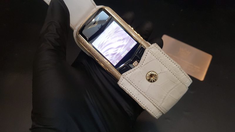 Kỳ Lân Luxury vertu constellation dinh full kim cuong da van ca sau 69 1 Vertu Constellation đính full kim cương da vân cá sấu