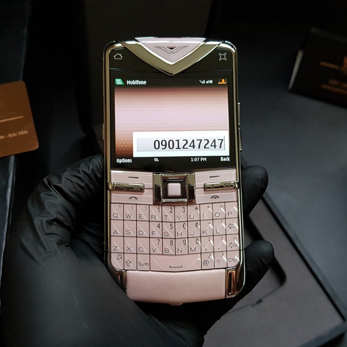 Kỳ Lân Luxury vertu constellation quest hong pastel fullbox 40 Vertu Quest pink fullbox