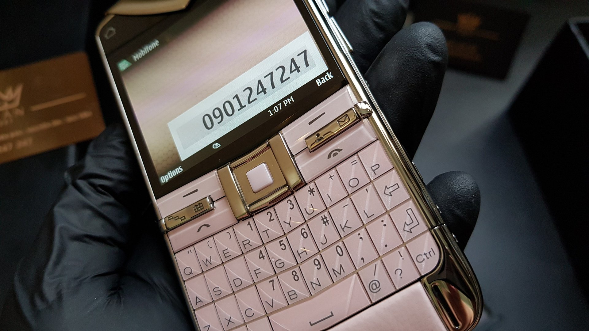 Kỳ Lân Luxury vertu constellation quest hong pastel fullbox 42 Vertu Quest pink fullbox