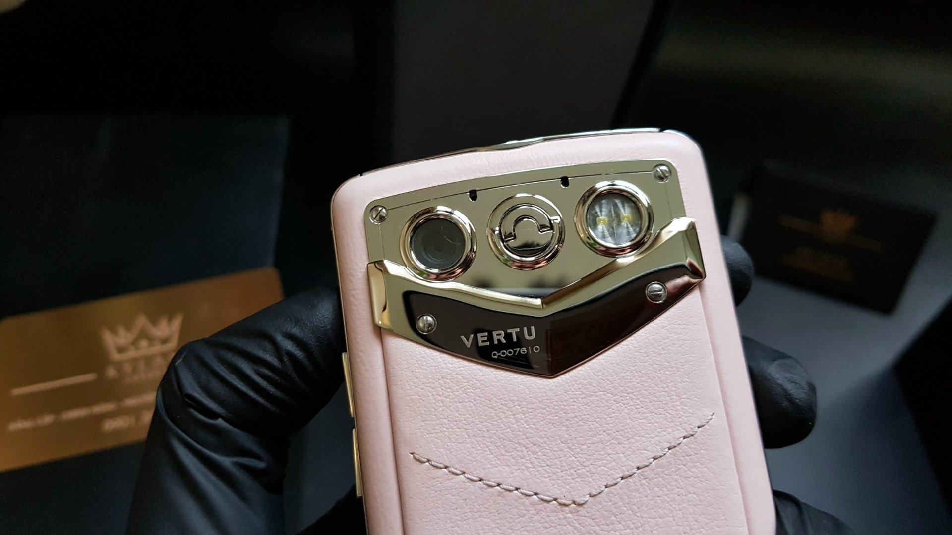 Kỳ Lân Luxury vertu constellation quest hong pastel fullbox 56 Vertu Quest pink fullbox