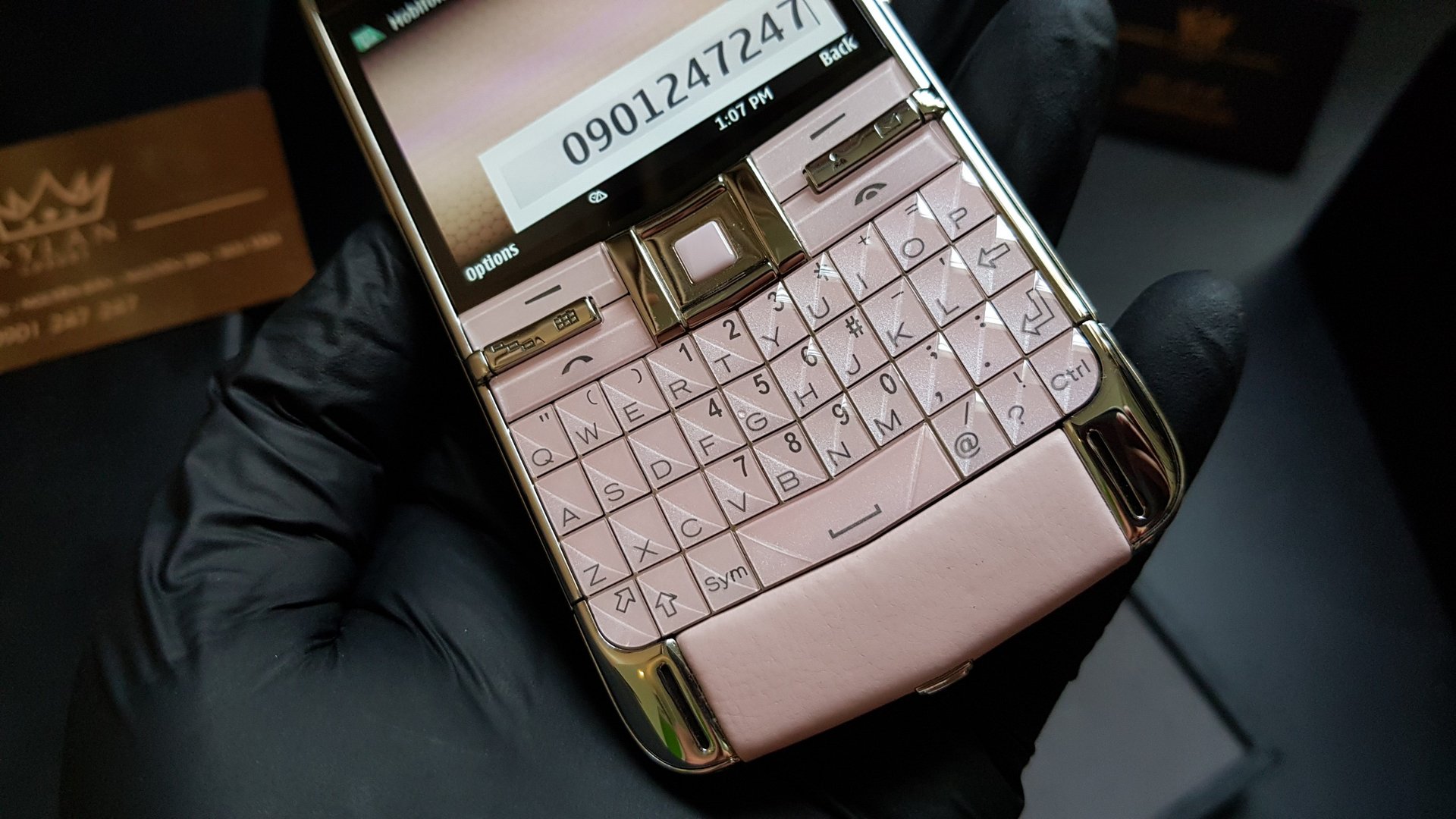 Kỳ Lân Luxury vertu constellation quest hong pastel fullbox 58 Vertu Quest pink fullbox