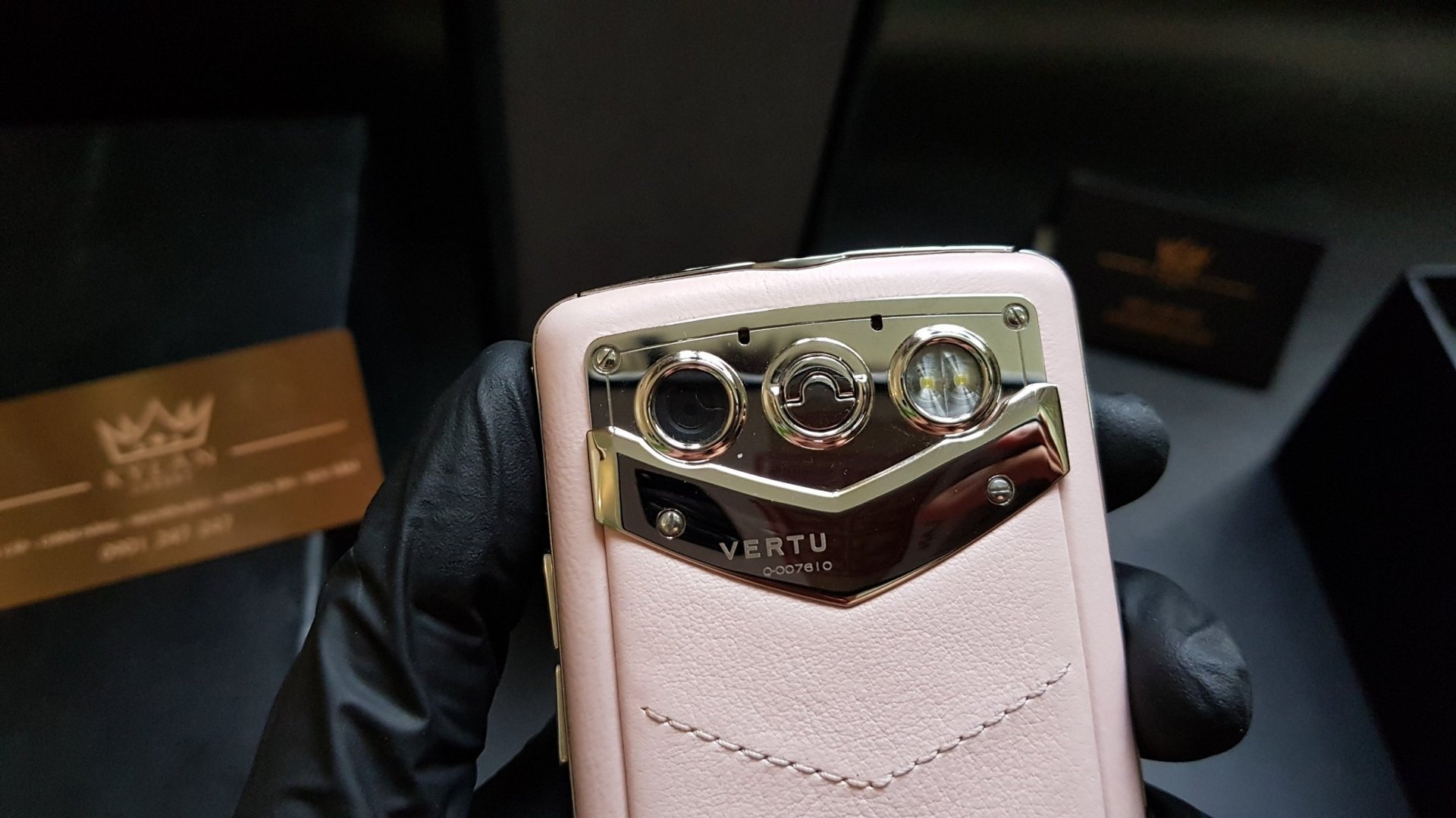 Kỳ Lân Luxury vertu constellation quest hong pastel fullbox 63 Vertu Quest pink fullbox