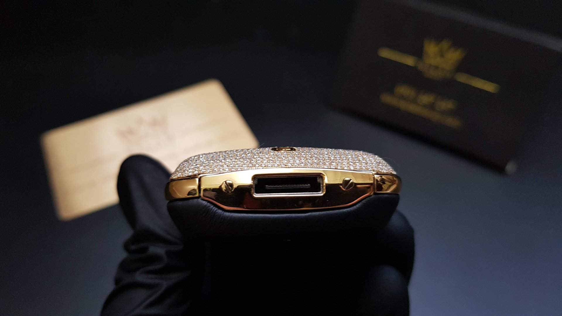 Kỳ Lân Luxury vertu constellation vang khoi full kim cuong 15 Vertu Constellation vàng khối đính full kim cương