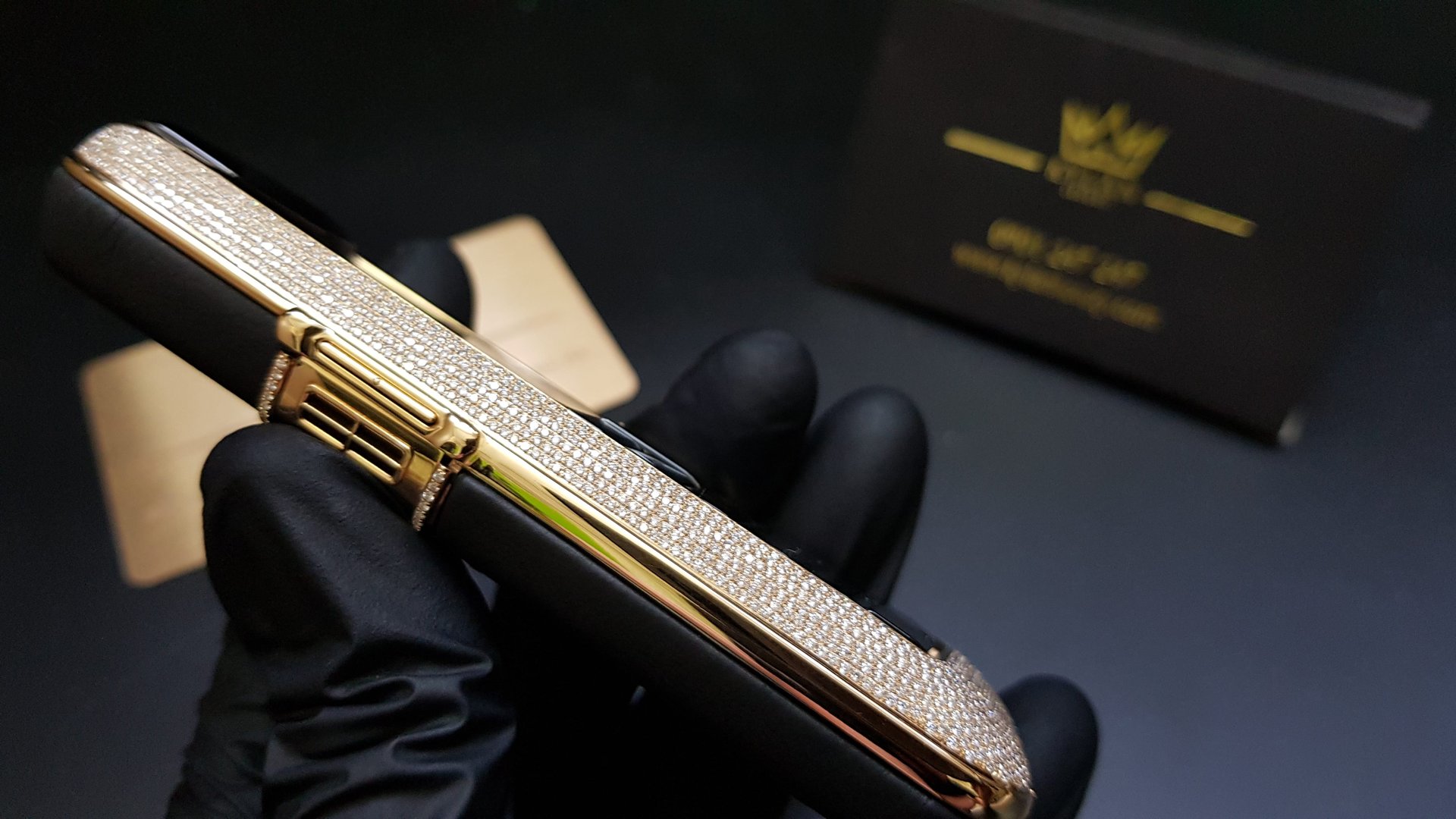 Kỳ Lân Luxury vertu constellation vang khoi full kim cuong 16 Vertu Constellation vàng khối đính full kim cương