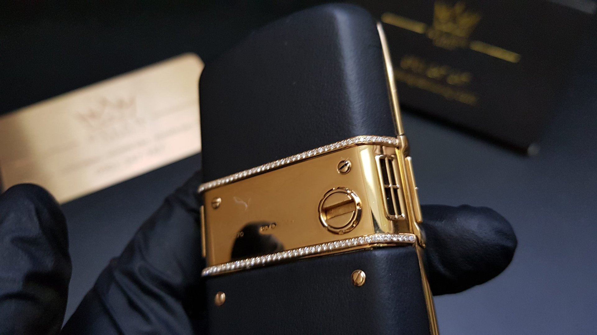 Kỳ Lân Luxury vertu constellation vang khoi full kim cuong 27 Vertu Constellation vàng khối đính full kim cương
