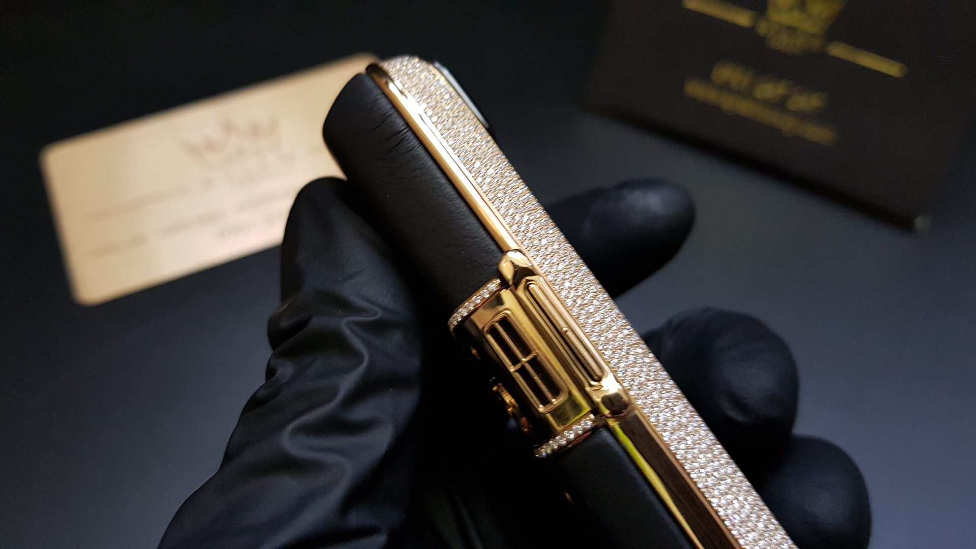 Kỳ Lân Luxury vertu constellation vang khoi full kim cuong 28 Vertu Constellation vàng khối đính full kim cương