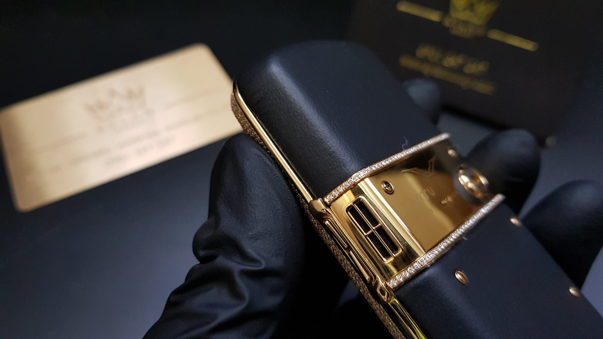 Kỳ Lân Luxury vertu constellation vang khoi full kim cuong 30 Vertu Constellation vàng khối đính full kim cương
