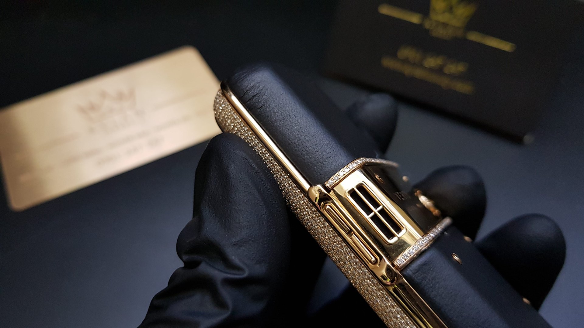 Kỳ Lân Luxury vertu constellation vang khoi full kim cuong 31 Vertu Constellation vàng khối đính full kim cương