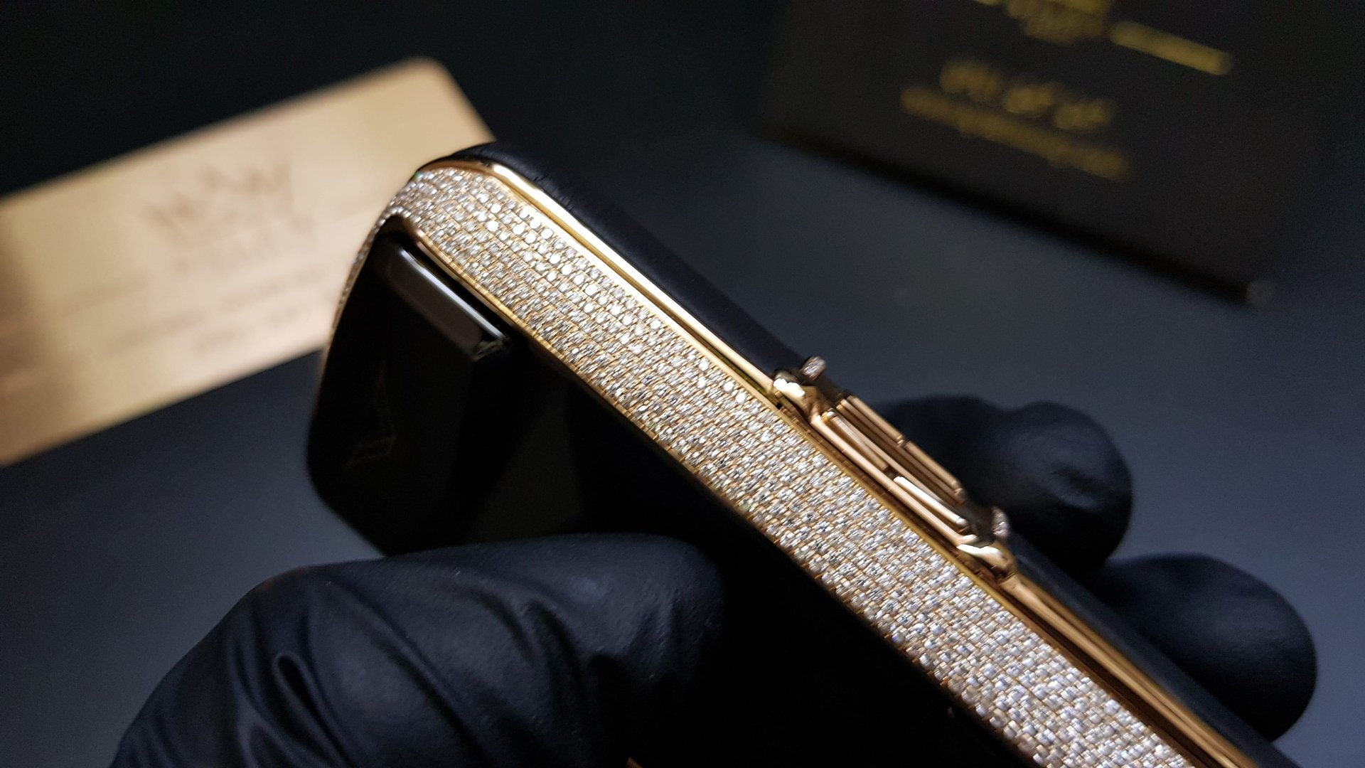 Kỳ Lân Luxury vertu constellation vang khoi full kim cuong 34 Vertu Constellation vàng khối đính full kim cương