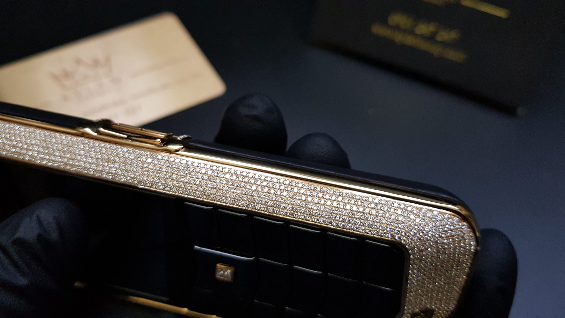 Kỳ Lân Luxury vertu constellation vang khoi full kim cuong 35 Vertu Constellation vàng khối đính full kim cương