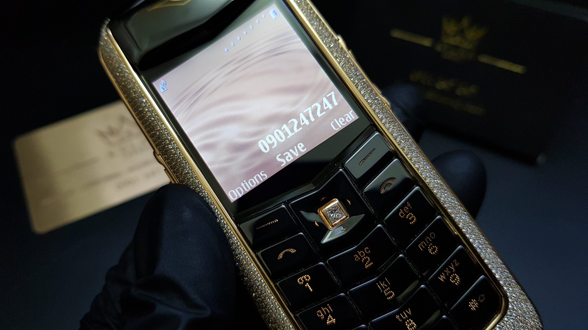 Kỳ Lân Luxury vertu constellation vang khoi full kim cuong 8 Vertu Constellation vàng khối đính full kim cương