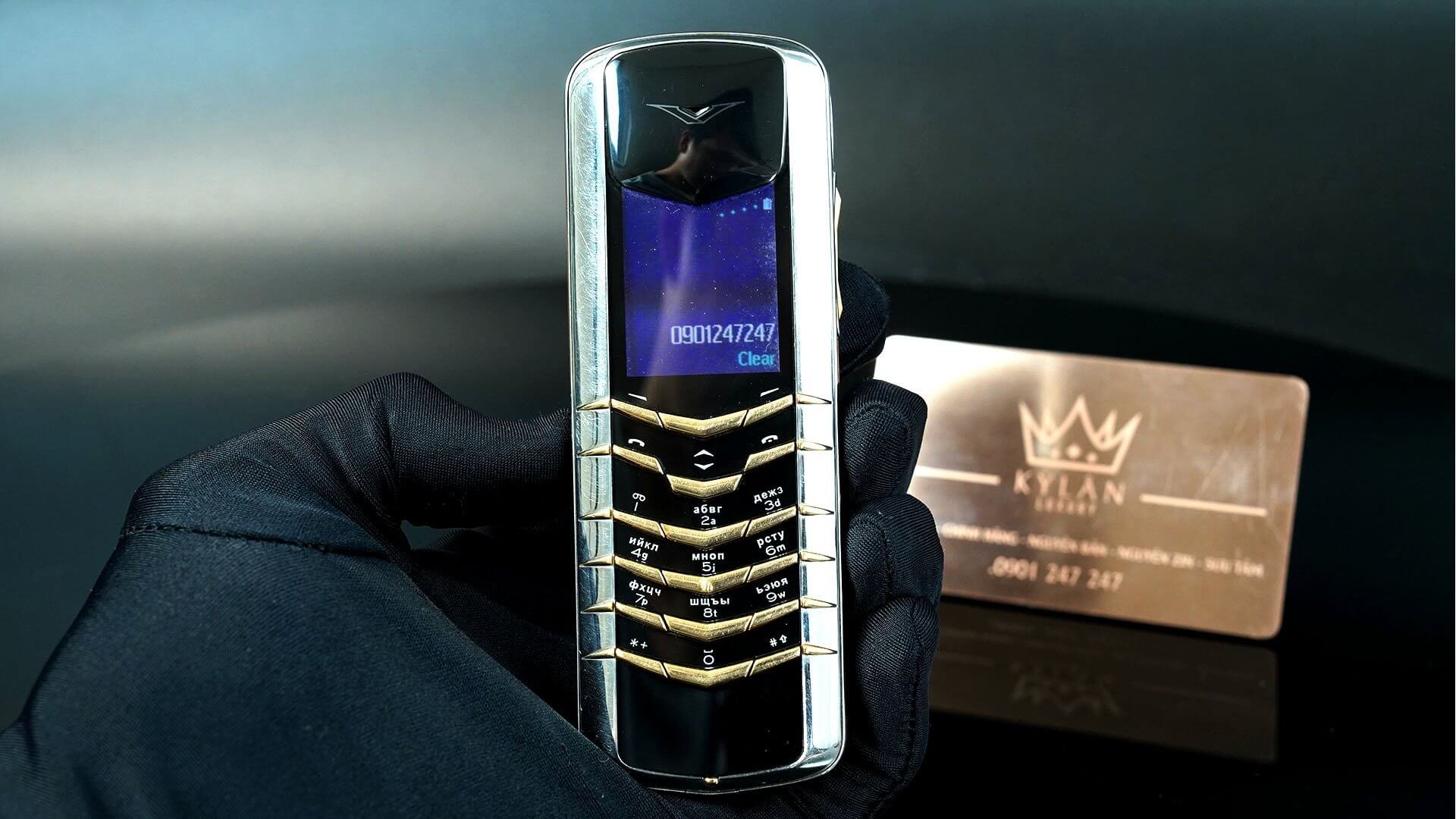 Kỳ Lân Luxury vertu signature m steel mix gold lemon 4 Vertu Signature M steel mix gold lemon