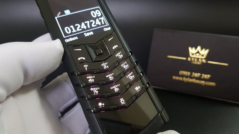 Kỳ Lân Luxury vertu signature s black pure fullbox 23 1 Vertu Signature S Black Pure fullbox nguyên hộp sách