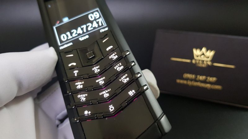 Kỳ Lân Luxury vertu signature s black pure fullbox 24 1 Vertu Signature S Black Pure fullbox nguyên hộp sách