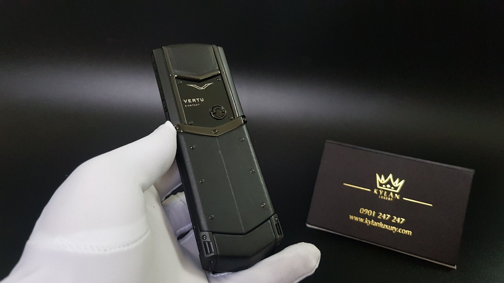 Kỳ Lân Luxury vertu signature s black pure fullbox 35 Vertu Signature S Black Pure fullbox nguyên hộp sách