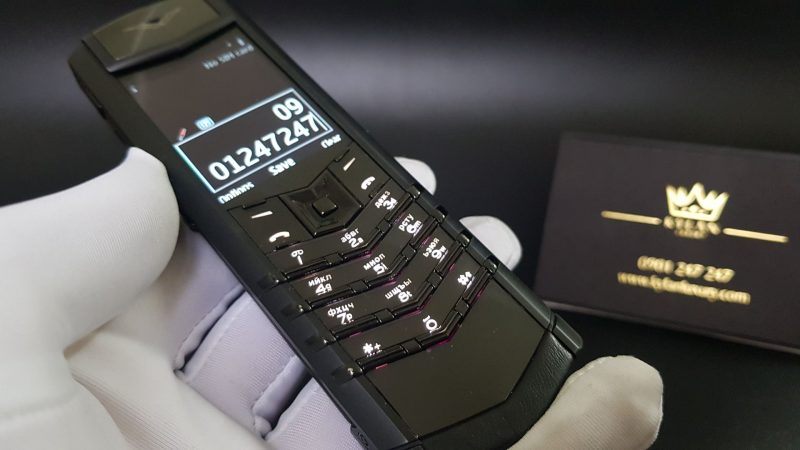 Kỳ Lân Luxury vertu signature s black pure fullbox 46 1 Vertu Signature S Black Pure fullbox nguyên hộp sách