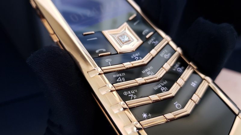 Kỳ Lân Luxury vertu signature s full gold 18k 14 1 Vertu Signature S Full Gold 18K