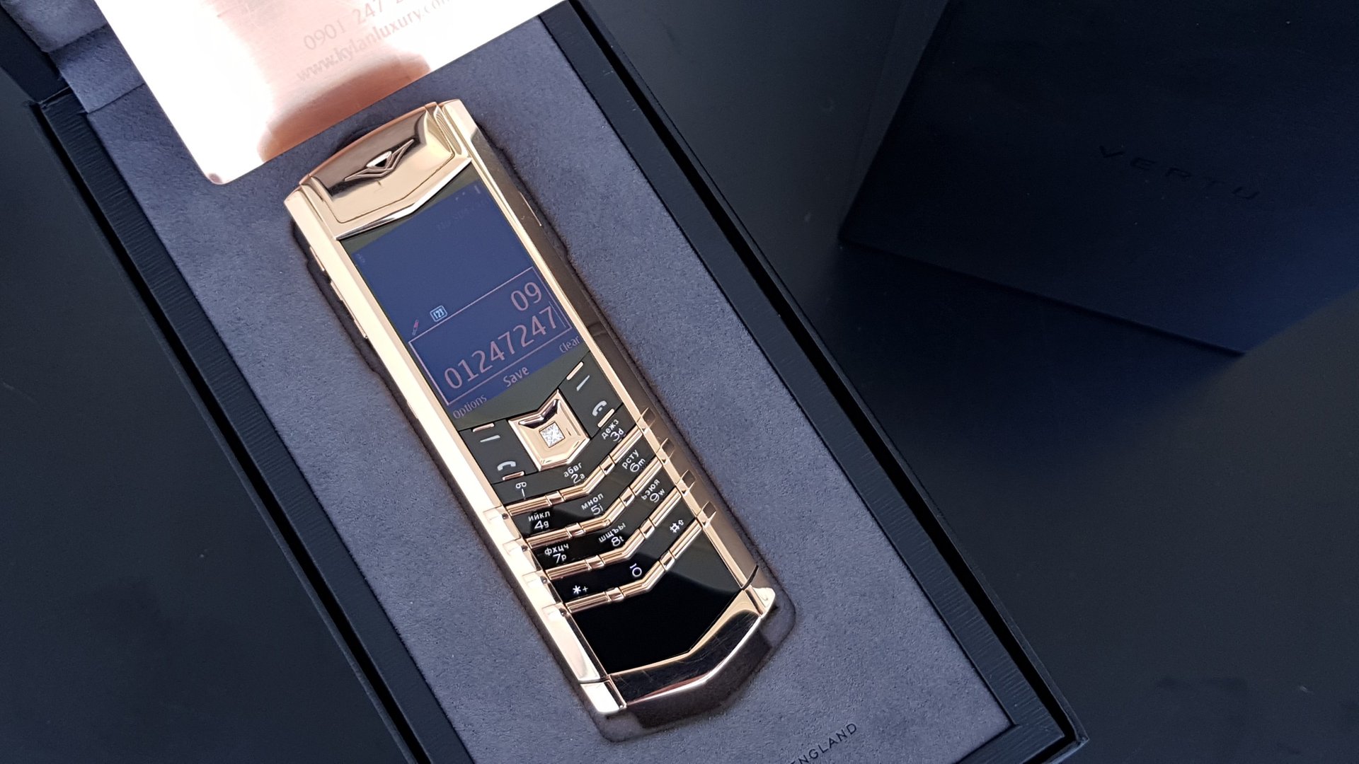 Kỳ Lân Luxury vertu signature s full gold 18k 32 Vertu Signature S Full Gold 18K