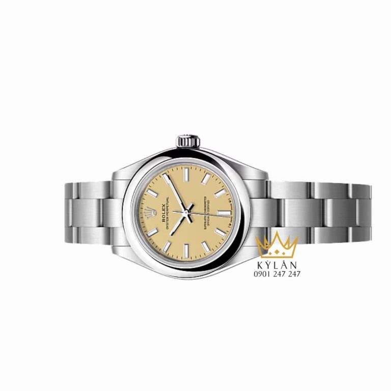 Đồng hồ Rolex Oyster Perpetual 276200-0007 mặt vàng be