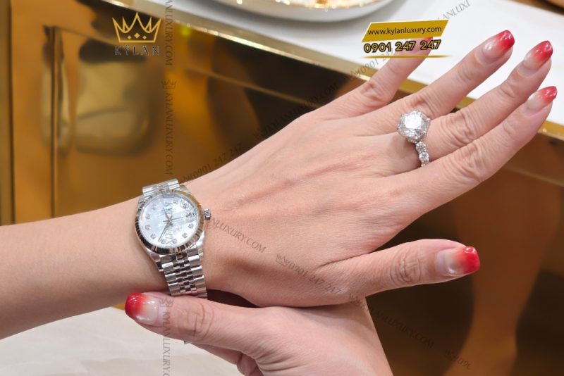 Đồng hồ Rolex Datejust 31 278274-0006 mặt khảm trai