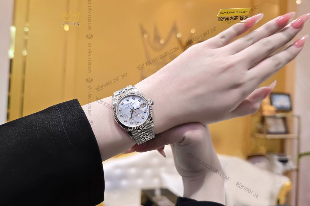 Kỳ Lân Luxury dong ho rolex datejust 31 278274 mat kham trai 17 Đồng hồ Rolex Datejust 31 278274-0006 mặt khảm trai