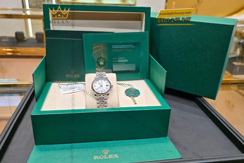 Đồng hồ Rolex Datejust 31 278274-0006 mặt khảm trai