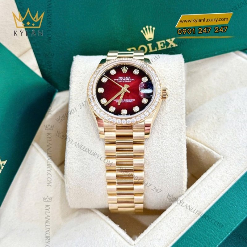 Đồng hồ Rolex Datejust 31 278288RBR-0041 mặt đỏ Ombre