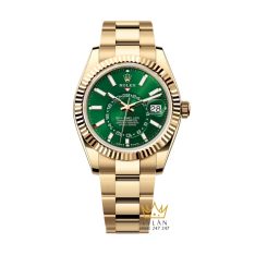 Đồng hồ Rolex Sky Dweller xanh lá dây oyster 336938-0007