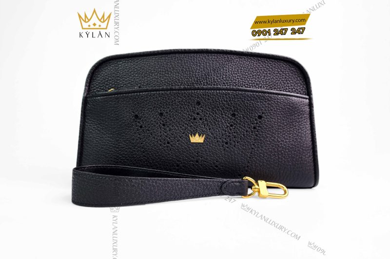 Túi Clutch da Togo thiết kế logo theo tên riêng