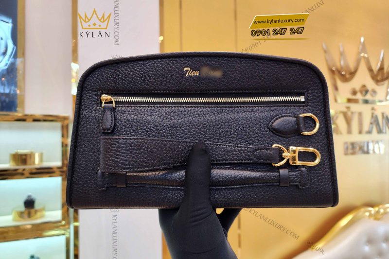 Túi Clutch da Togo thiết kế logo theo tên riêng