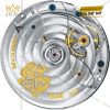 Bộ máy lên cót tay (hand-winding) có khả năng dự trữ năng lượng 40 giờ,