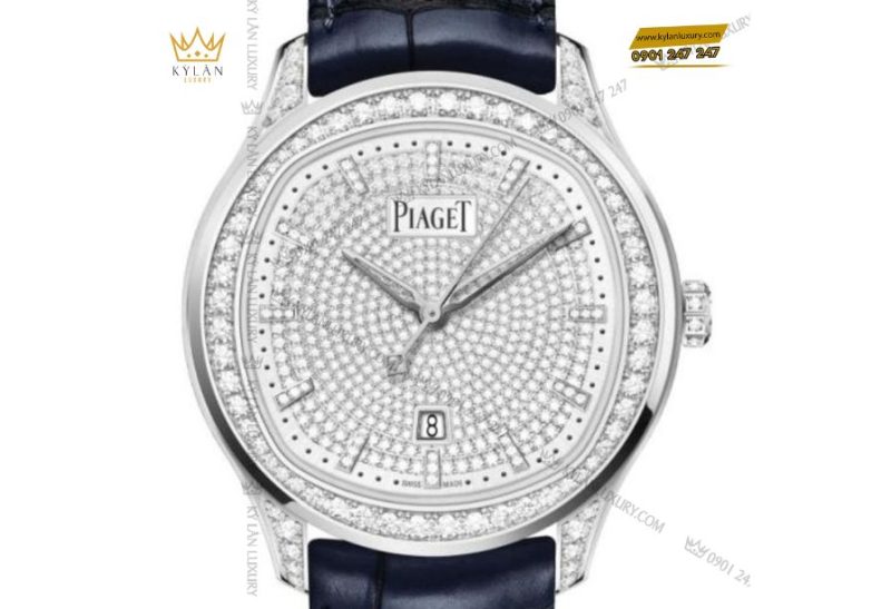 Piaget Polo Date gây ấn tượng với thiết kế mặt số guilloché tinh xảo và vỏ đồng hồ vàng trắng 18K