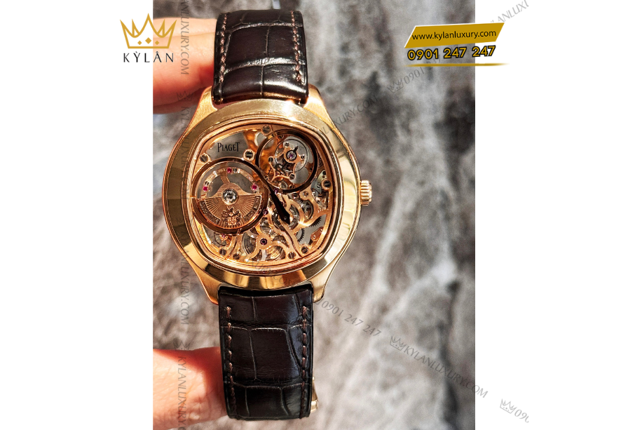Kỳ Lân Luxury 4 1 Đồng hồ Piaget Emperador Cushion-Shaped mặt số đầy bộ máy