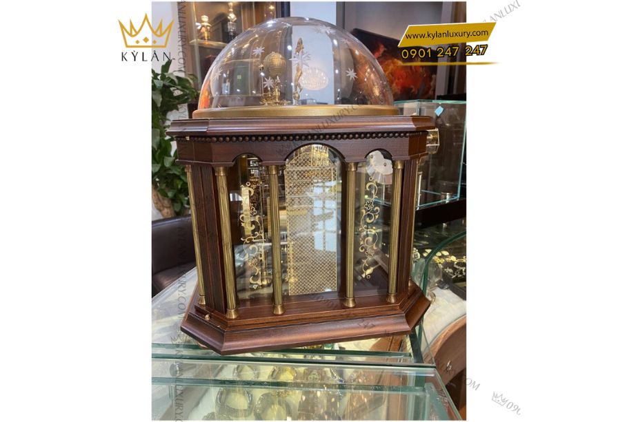 Kỳ Lân Luxury 4 10 Đồng Hồ Để Bàn HERMLE 22948-Q10352 nghệ thuật từ nước Đức