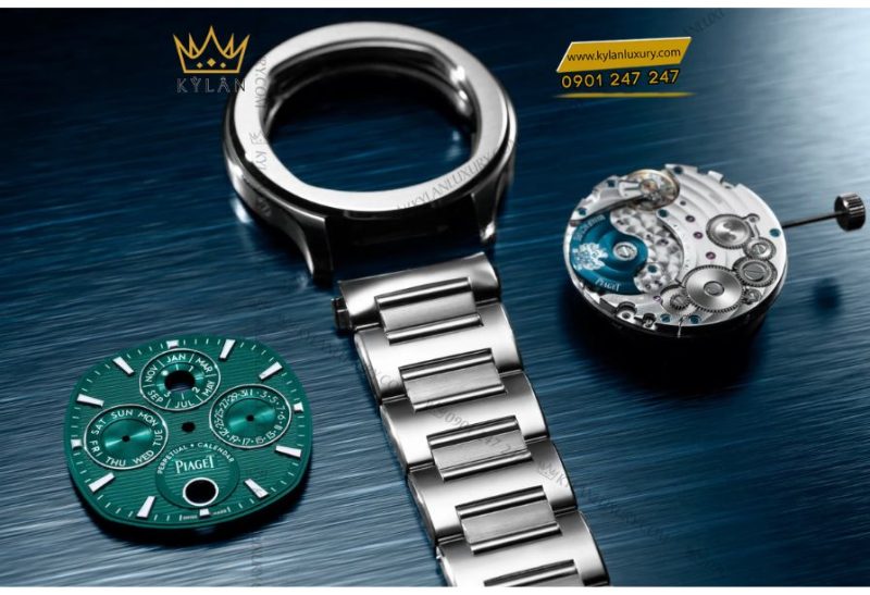 Đồng hồ Piaget Polo Perpetual Calendar Ultra-Thin mặt số guilloché G0A48005