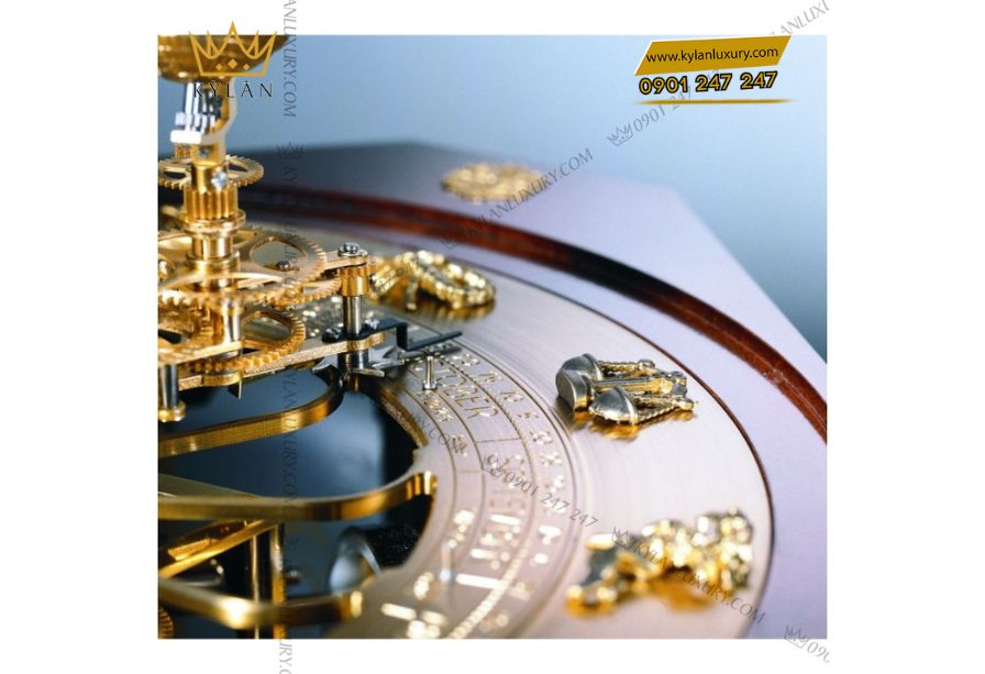 Kỳ Lân Luxury 5 9 Đồng Hồ Để Bàn HERMLE 22948-Q10352 nghệ thuật từ nước Đức