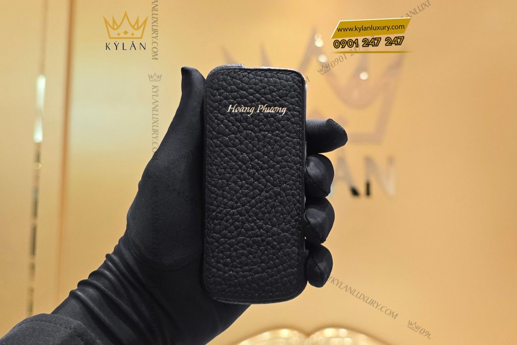 Kỳ Lân Luxury Bao da Nokia 8800 da togo den 12 1 Bao da Nokia 8800 da togo đen
